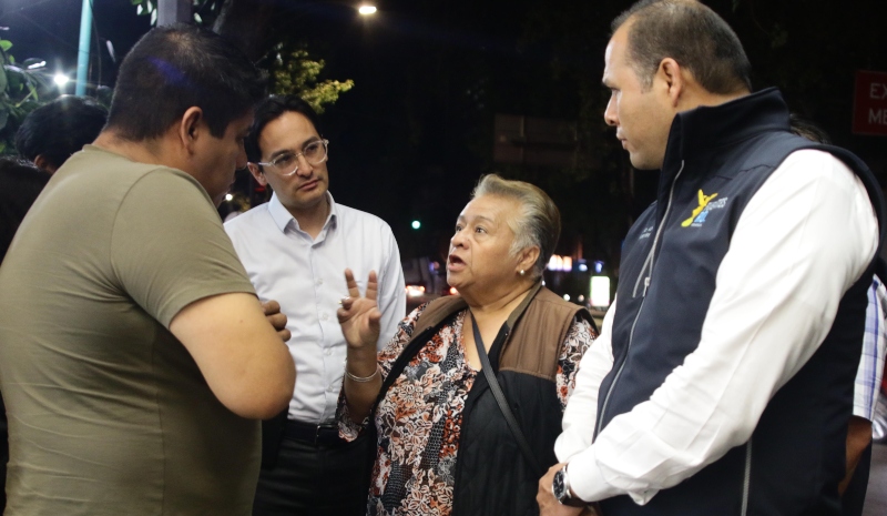 Recorrido Nocturno en la colonia Juárez de la Alcaldía Cuauhtémoc