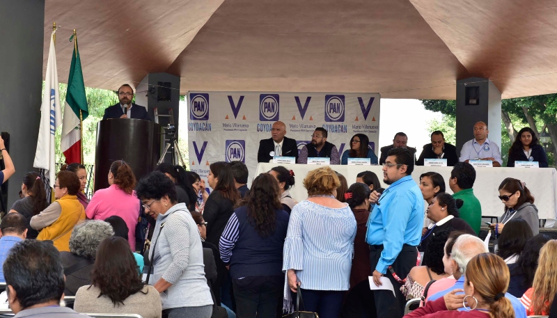 Asamblea en Coyoacán