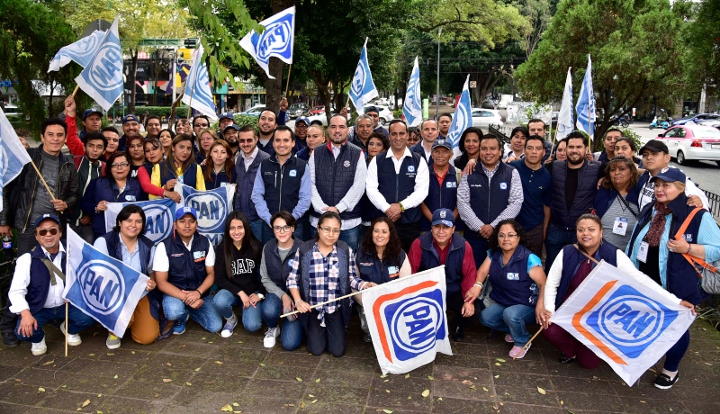 Volanteo sobre 1er Informe de Sheinbaum