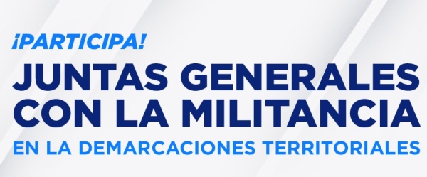 Juntas generales con la militancia