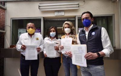 Por uso indebido de recursos públicos y promoción personalizada con fines electorales en favor de la candidata de Morena en Iztapalapa, nuestra candidata a la alcaldía Teresa Curiel, en compañía del Presidente Andrés Atayde presentaron una queja ante el IECM.