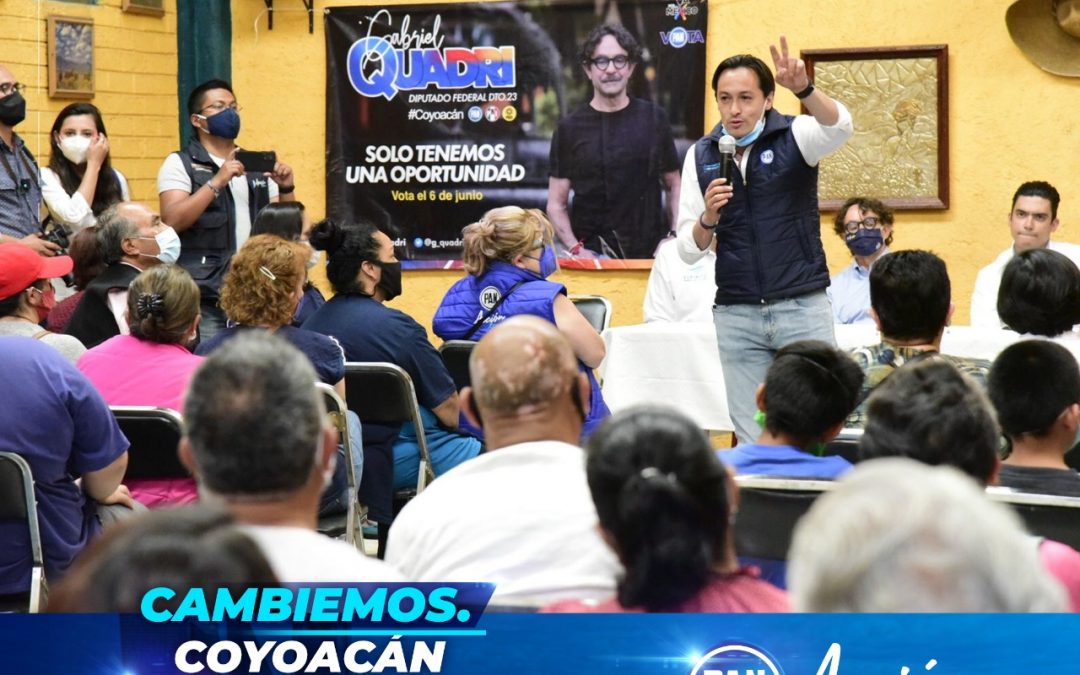 Visitamos a vecinas y vecinos del Pueblo de La Candelaria en Coyoacán para apoyar a nuestro próximo Diputado Federal Gabriel Quadri.