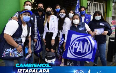El Presidente Andrés Atayde acompañó a Monserrat Fonseca en el Mercado La Cruz de Iztapalapa. Con tu voto ella será la próxima diputada local por el distrito 27.