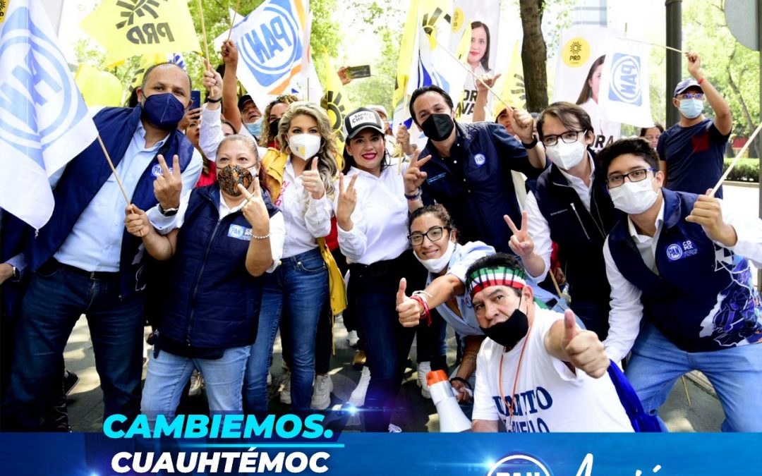 Recorrimos las calles de la Cuauhtémoc con nuestra candidata a la alcaldía Sandra Cuevas. En unidad seguimos demostrando que las y los candidatos del PAN son la mejor opción para la ciudad de México.