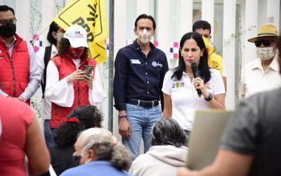 Visitamos la colonia Unidad Popular Tepeaca de Álvaro Obregón, acompañando a Lia Limon G, nuestra candidata a la alcaldía, en reunión vecinal.