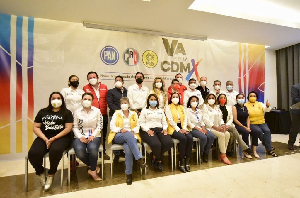 FIRMAN CANDIDATOS DEL PAN, PRI Y PRD AGENDA DE GOBIERNO