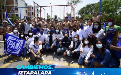 Acompañamos en Iztapalapa a nuestra próxima Diputada Local, Gina Munguia, en su cierre de campaña. Se realizó un evento con jóvenes deportistas de la alcaldía.