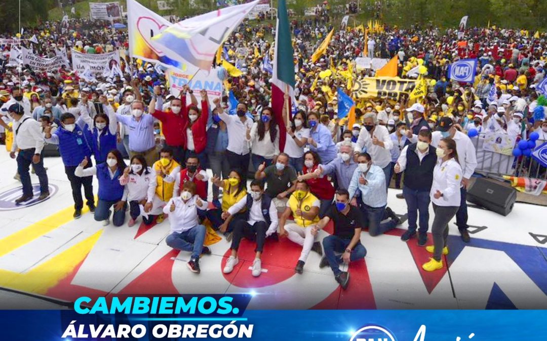 Acompañamos en el cierre de campaña a Lia Limon G, próxima Alcaldesa de Álvaro Obregón. El Presidente Andrés Atayde aseveró que “este domingo nos vamos a jugar el pellejo por el futuro del país, de la ciudad y de Álvaro Obregón”.