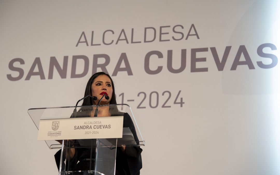 Acompañamos a la Alcaldesa de Cuauhtémoc, Sandra Cuevas, en su ceremonia de inicio de administración.