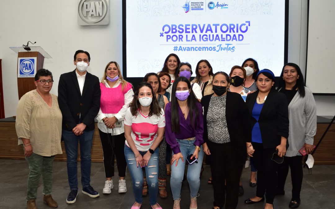 El Presidente Andrés Atayde acompañó a las mujeres Panistas de la CDMX en el “Observatorio por la Igualdad”, y junto a la Secretaria de Promoción Política de la Mujer Ciudad de México Ámbar Reyes y la Secretaria General Paty Baez.