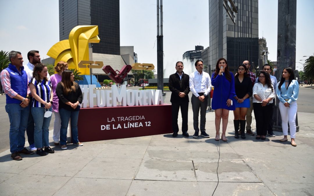 FUE MORENA, EL GOBIERNO DE LOS VAGONES CAÍDOS EL RESPONSABLE DE LA TRAGEDIA EN LÍNEA 12: ACCIÓN NACIONAL