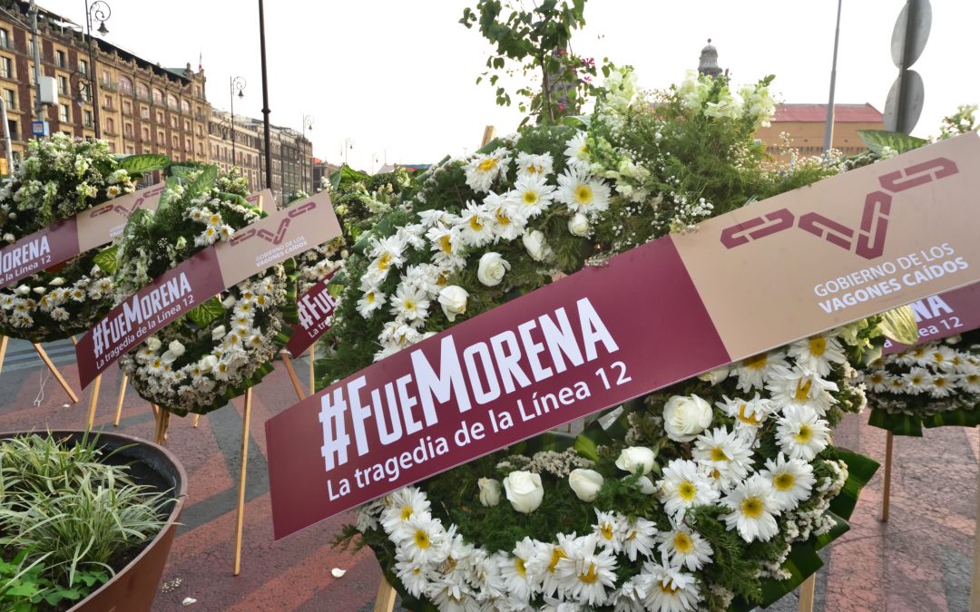 Ofrenda Floral por las víctimas de la tragedia de la #Línea12 del Metrocdmx.