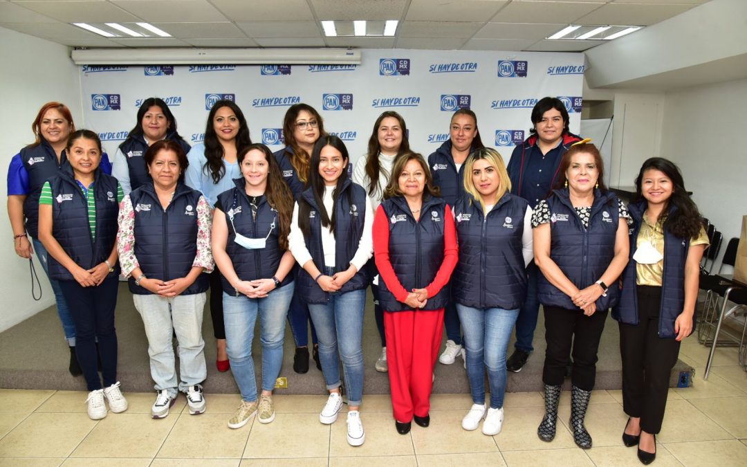 Primera Reunión de Mujeres Humanistas, encabezada por la Secretaria de Promoción Política de la Mujer Ciudad de México, Ámbar Reyes.