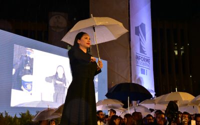 Primer informe de la Alcaldesa Sandra Cuevas