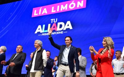 Nuestro Presidente Andrés Atayde acompañó a la Alcaldesa Lía Limón G en su Primer Informe de Gobierno.
