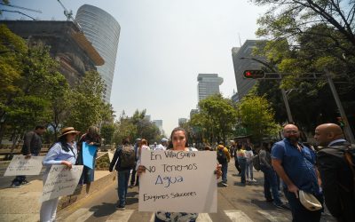 Protesta ante la falta de agua en SEGIAGUA