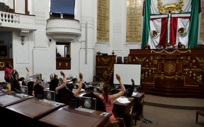 Mujeres en tribuna, sesión en el Congreso CDMX