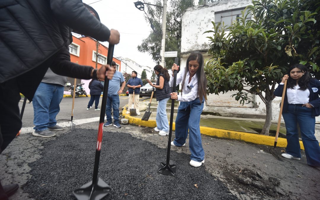 Jornada de bacheo en Tlalpan